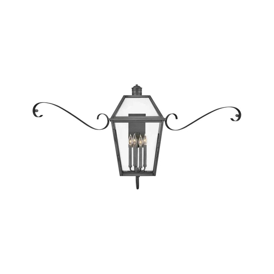 Outdoor Nouvelle - Wall Mount Lantern-Hinkley Lighting-HINKLEY-2775BLB-SCR-Outdoor Wall SconcesLarge-1-France and Son