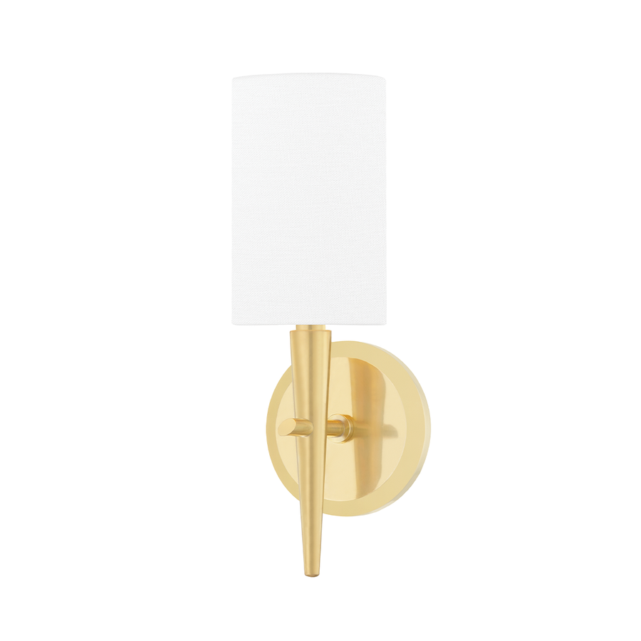 Kirkwood - 1 Light Wall Sconce-Hudson Valley-HVL-6951-AGB-Outdoor Wall SconcesAged Brass-1-France and Son
