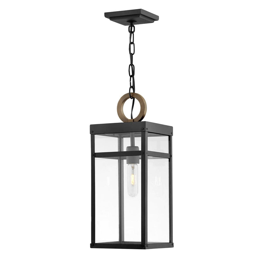 Outdoor Porter - Medium Hanging Lantern-Hinkley Lighting-HINKLEY-2802BK-LL-Outdoor Post LanternsBlack-1-France and Son