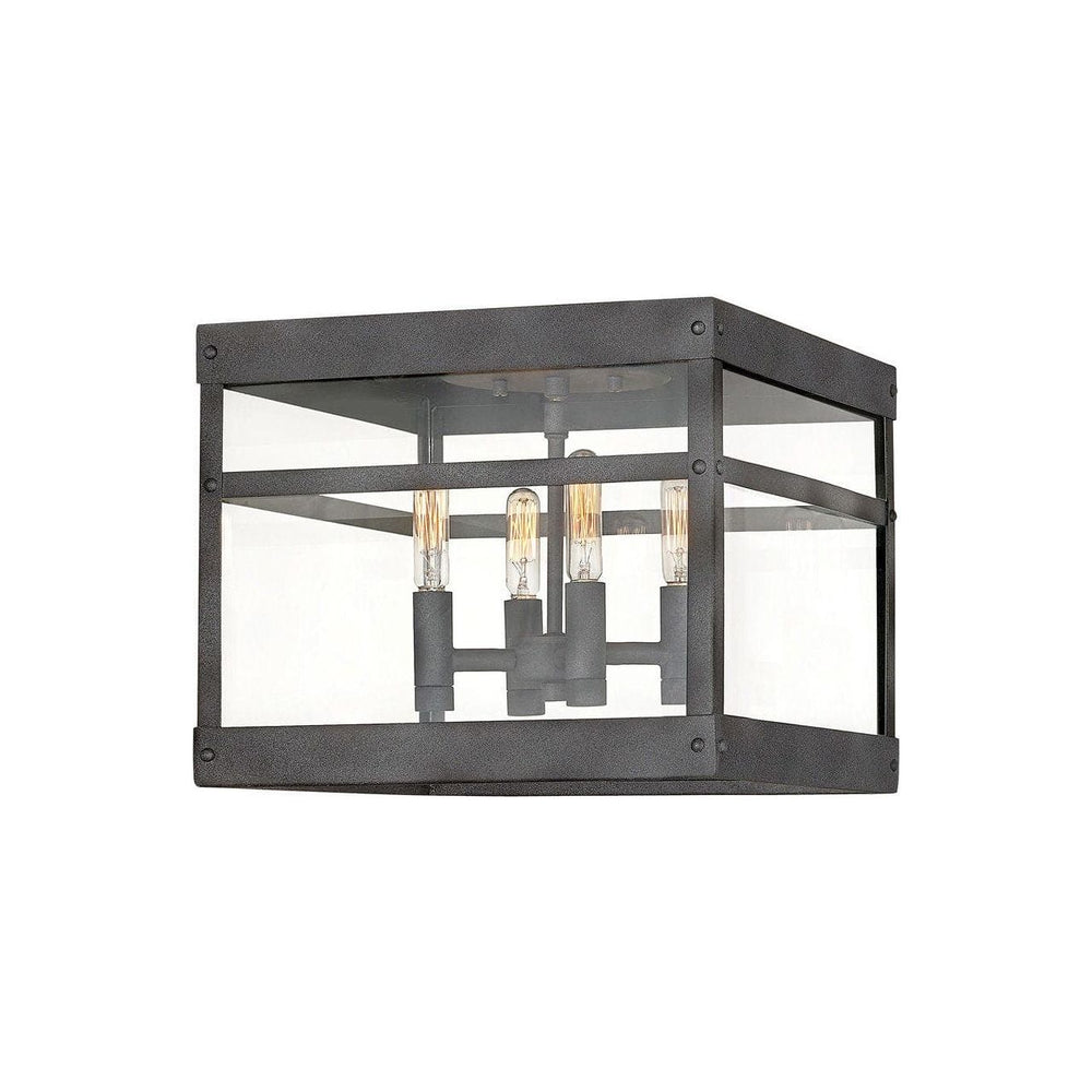 Porter Medium Flush Mount-Hinkley Lighting-HINKLEY-2803DZ-Flush MountsAged Zinc-2-France and Son