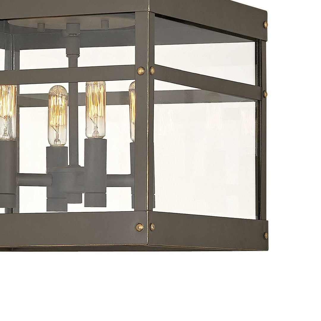 Porter Medium Flush Mount-Hinkley Lighting-HINKLEY-2803BK-Flush MountsBlack-6-France and Son