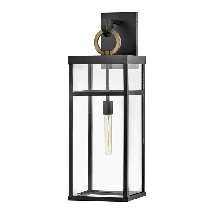 Outdoor Porter Extra Large Wall Mount Lantern-Hinkley Lighting-HINKLEY-2807BK-LL-Flush MountsBurnished Bronze accents-NON LED-3-France and Son