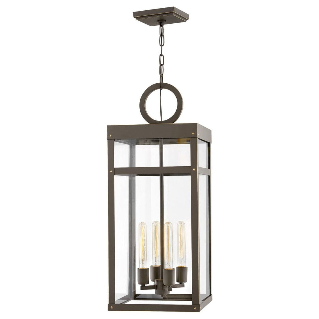 Outdoor Porter - Large Single Tier with LED-Hinkley Lighting-HINKLEY-2808OZ-LL-Outdoor PendantsOil Rubbed Bronze-3-France and Son