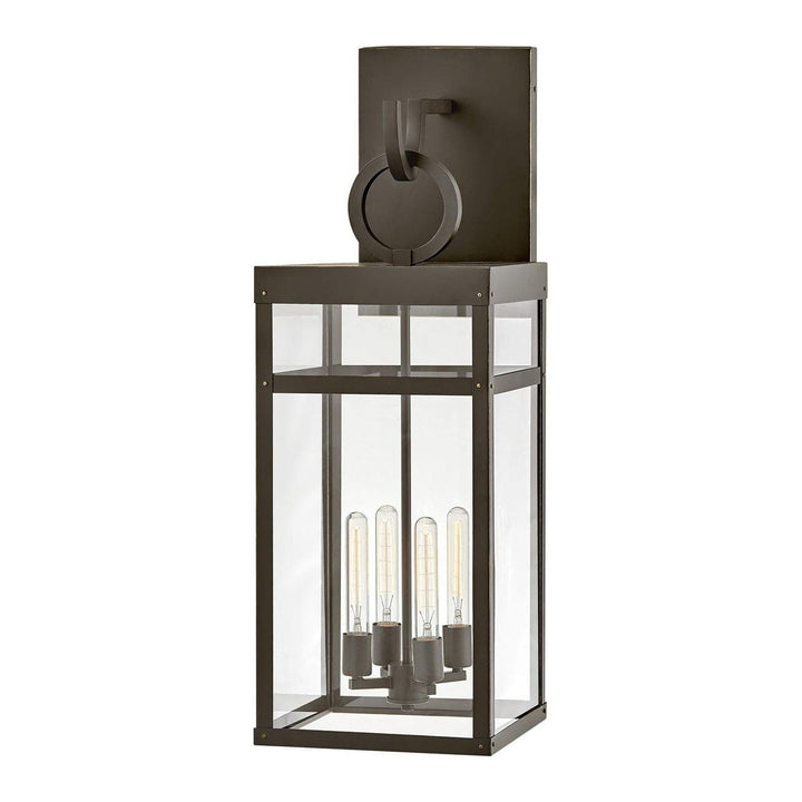 Outdoor Porter - Double Extra Large Wall Mount Lantern - 8.00 Watt-Hinkley Lighting-HINKLEY-2809OZ-Outdoor Post LanternsOil Rubbed Bronze-2-France and Son