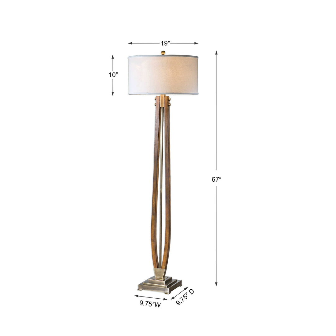 Boydton Burnished Wood Floor Lamp-Uttermost-UTTM-28105-Floor Lamps-5-France and Son