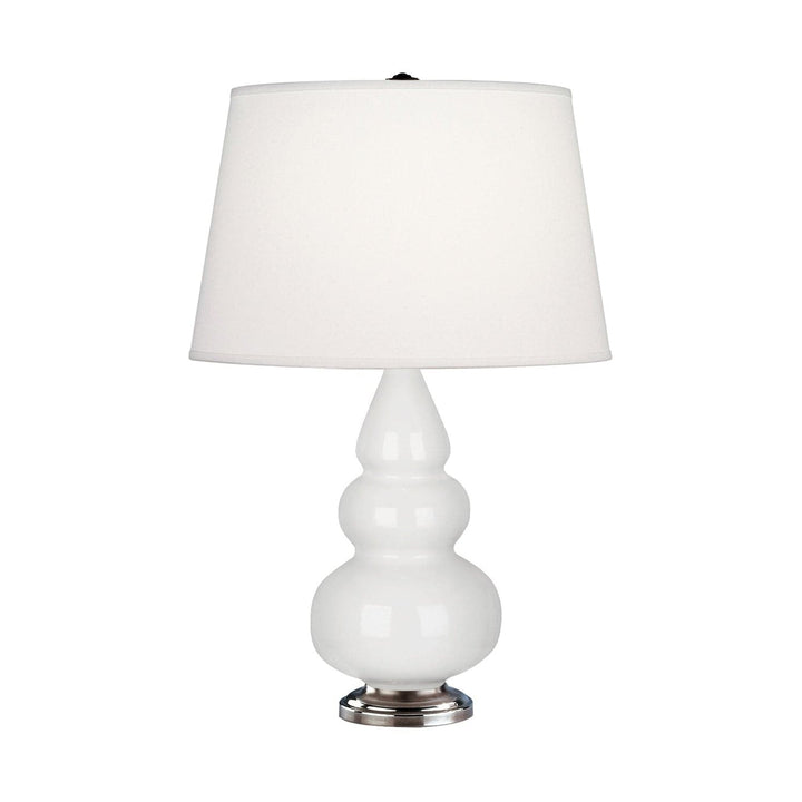 Small Short Gourd Accent Lamp - Antique Silver 24.375"H-Robert Abbey Fine Lighting-ABBEY-281X-Table LampsLily-25-France and Son
