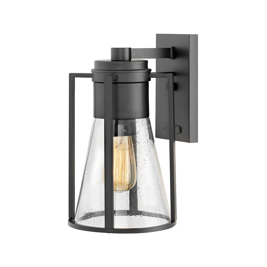 Outdoor Refinery Wall Sconce-Hinkley Lighting-HINKLEY-2824BK-Outdoor LightingBlack-Small-1-France and Son