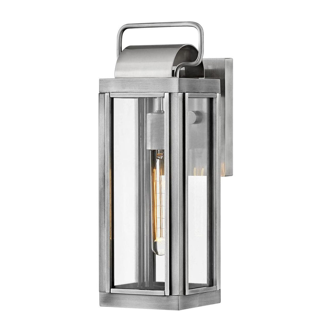 Outdoor Sag Harbor - Small Wall Mount Lantern-Hinkley Lighting-HINKLEY-2840AL-Outdoor Post LanternsNon LED-Antique Brushed Aluminum-5-France and Son