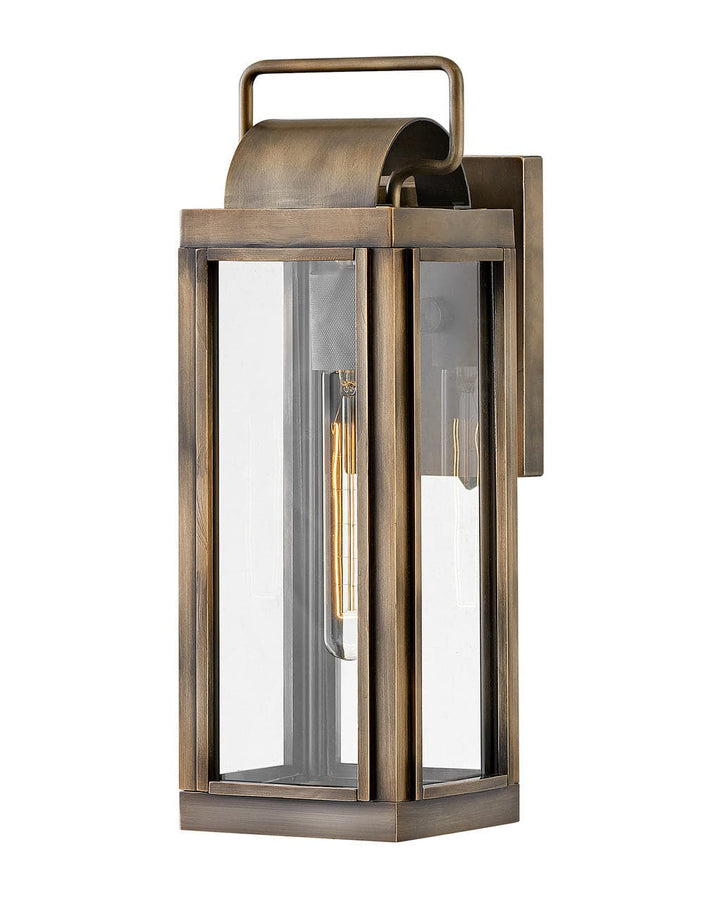 Outdoor Sag Harbor - Small Wall Mount Lantern-Hinkley Lighting-HINKLEY-2840AL-LL-Outdoor Post LanternsLED-Antique Brushed Aluminum-6-France and Son