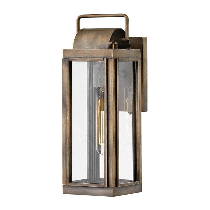 Outdoor Sag Harbor - Small Wall Mount Lantern-Hinkley Lighting-HINKLEY-2840AL-LL-Outdoor Post LanternsLED-Antique Brushed Aluminum-6-France and Son