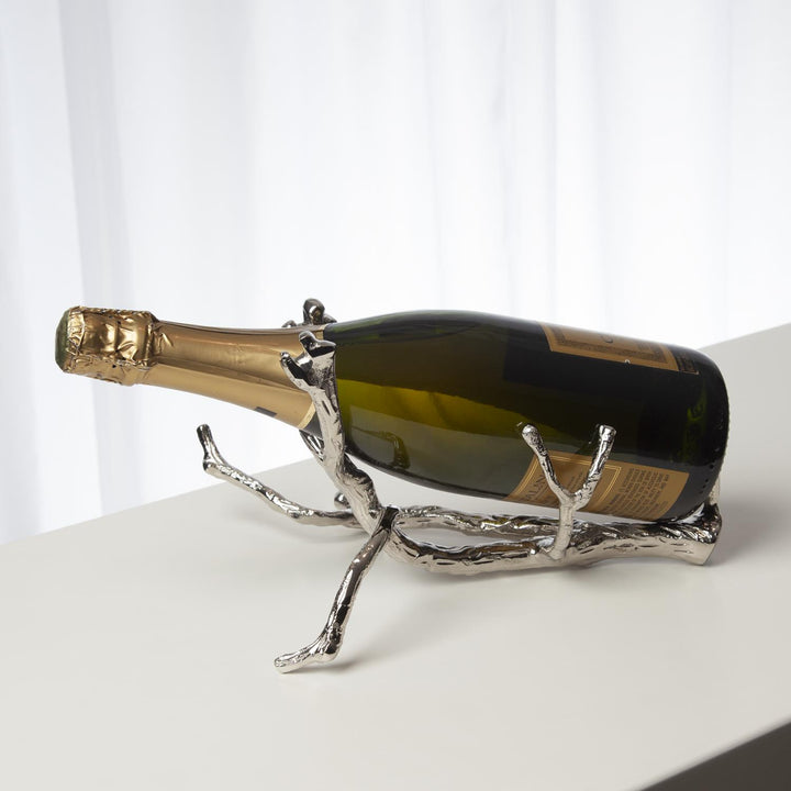 Twig Wine Bottle Holder-Global Views-GVSA-9.93020-DecorNickel-3-France and Son