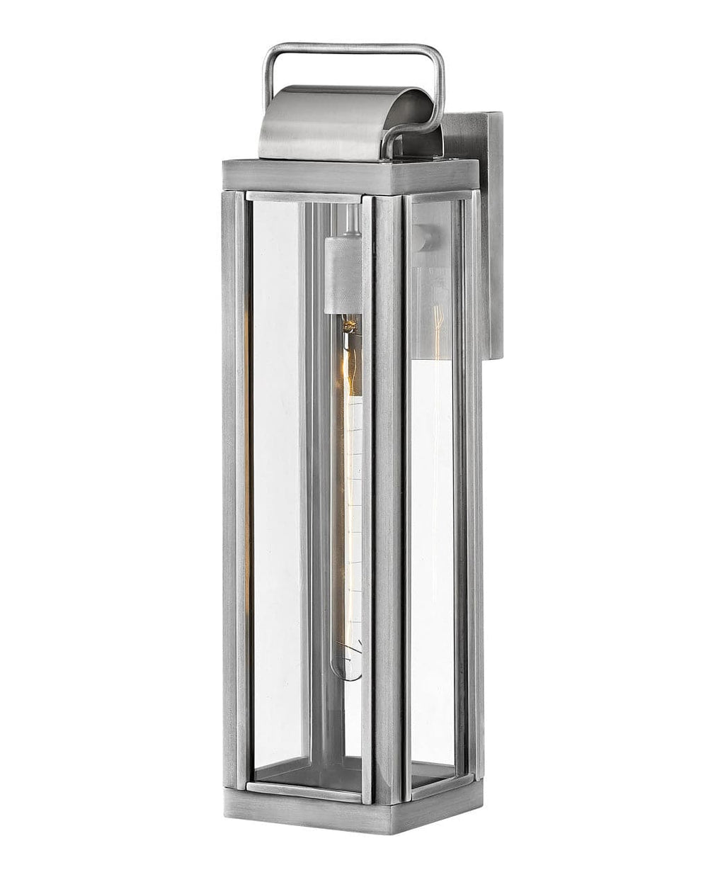 Outdoor Sag Harbor - Large Wall Mount Lantern-Hinkley Lighting-HINKLEY-2845AL-LL-Outdoor Post LanternsAntique Brushed Aluminum-With LED-2-France and Son