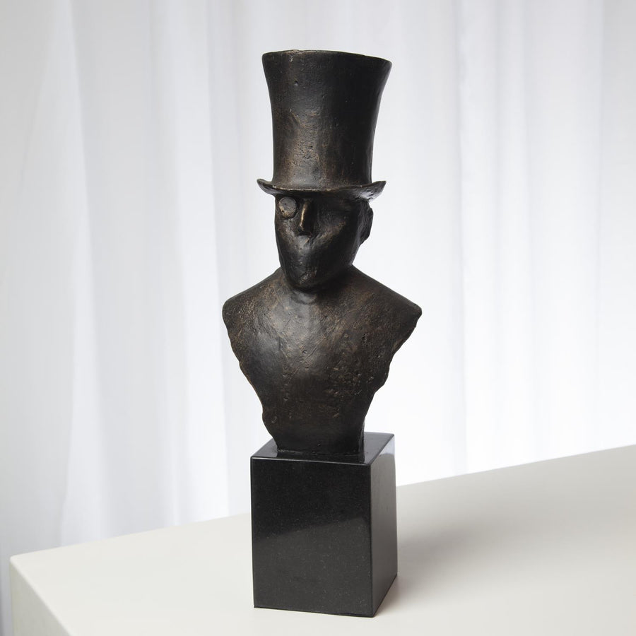 Hat Sculpture-Top Hat-Global Views-GVSA-8.82500-Decorative Objects-1-France and Son