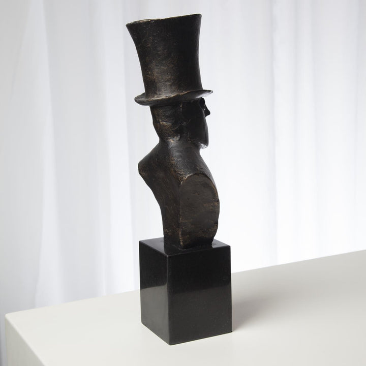 Hat Sculpture-Top Hat-Global Views-GVSA-8.82500-Decorative Objects-2-France and Son