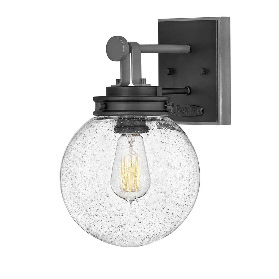 Outdoor Jameson - Small Wall Mount Lantern-Hinkley Lighting-HINKLEY-2870BK-Outdoor Wall Sconces-1-France and Son