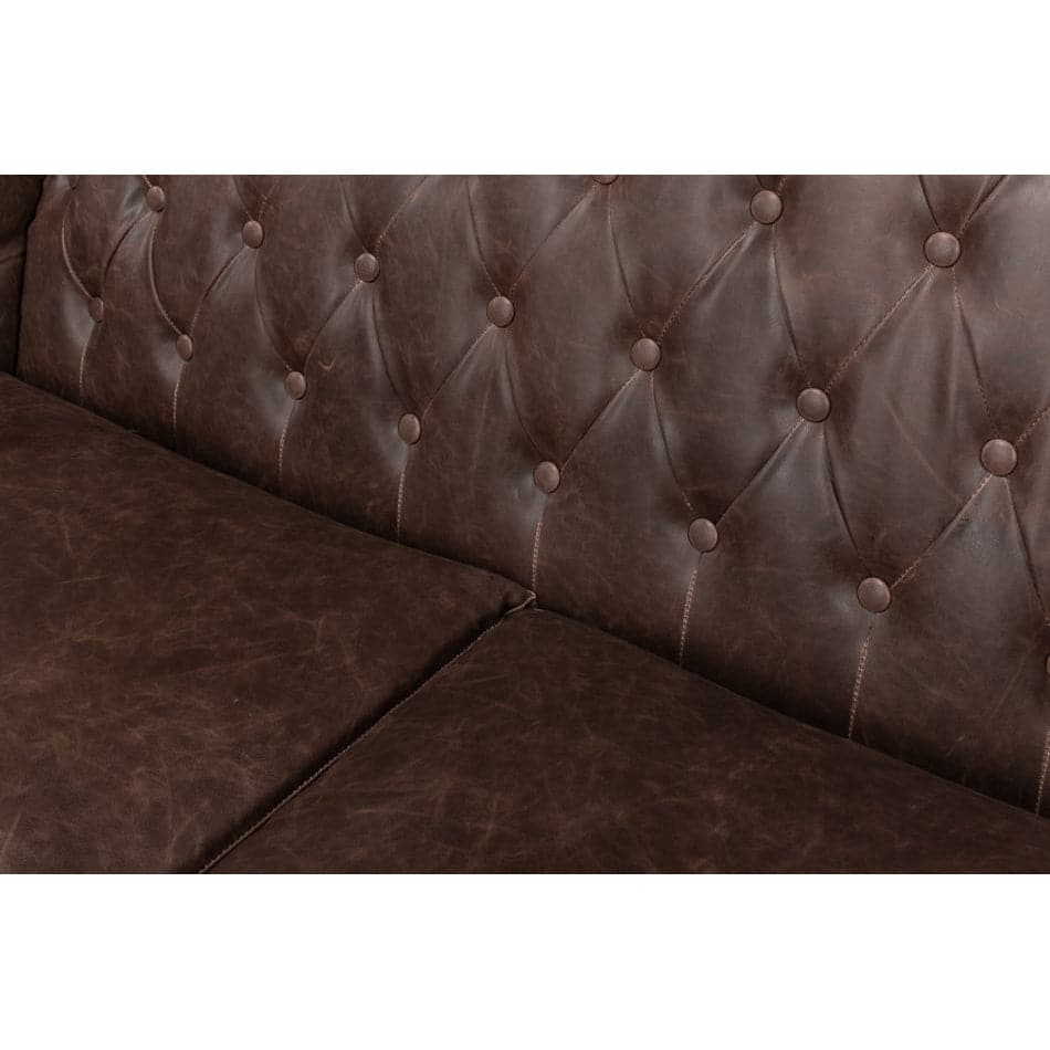 Brooks Leather Tufted 2 Seat Sofa-SARREID-SARREID-28927-Sofas-3-France and Son