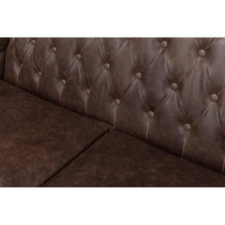 Brooks Leather Tufted 2 Seat Sofa-SARREID-SARREID-28927-Sofas-3-France and Son