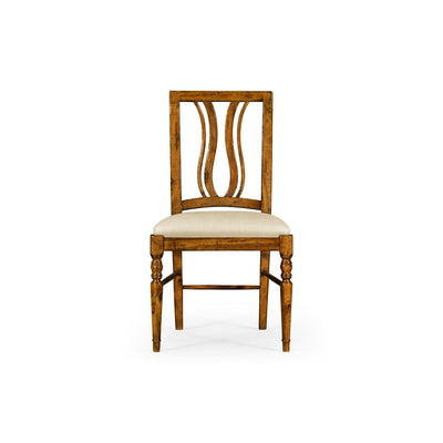 Curved Back Side Chair-Jonathan Charles-JCHARLES-491102-SC-CFW-F400-Dining ChairsCountry Walnut & Shambala-2-France and Son