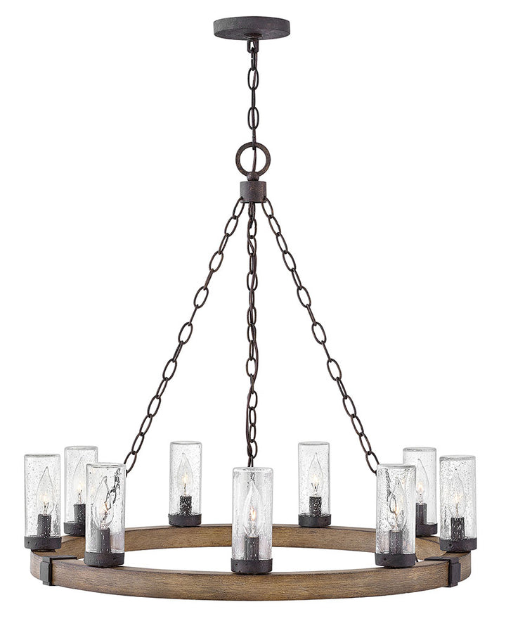 Outdoor Sawyer - Large Single Tier-Hinkley Lighting-HINKLEY-29208SQ-Outdoor ChandeliersSequoia-5-France and Son