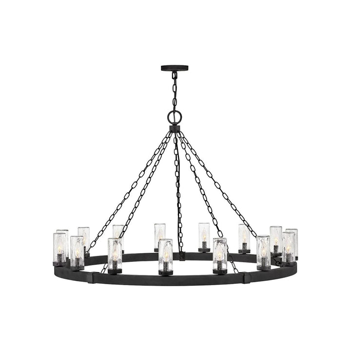 Sawyer Extra Large Single Tier-Hinkley Lighting-HINKLEY-29209BK-ChandeliersBlack-NON-LED-3-France and Son