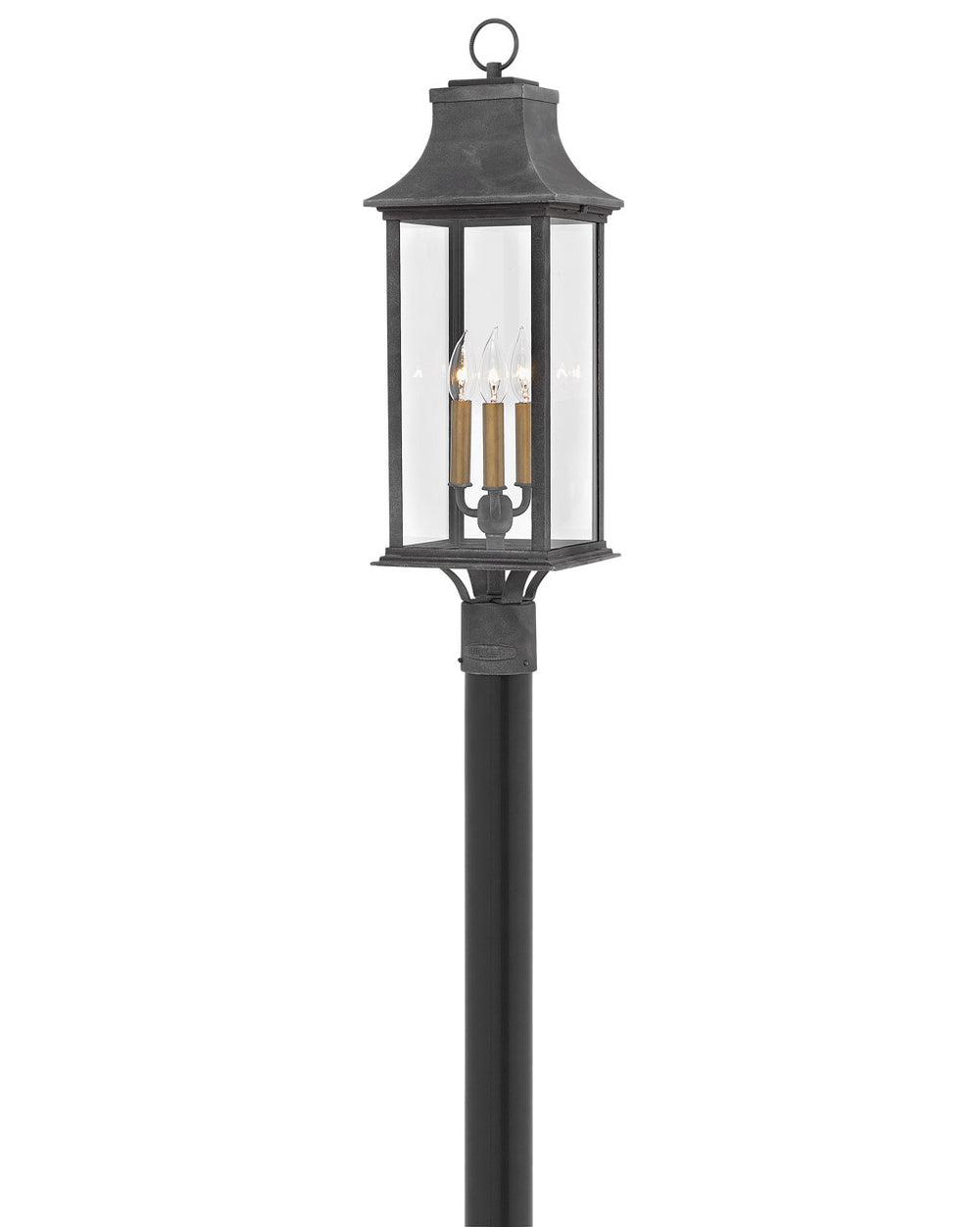 Outdoor Adair Post Lantern-Hinkley Lighting-HINKLEY-2931DZ-LL-Outdoor LightingLED-2-France and Son