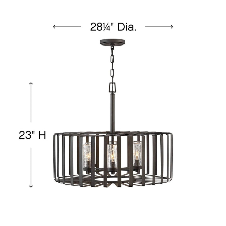 Reid Large Single Tier-Hinkley Lighting-HINKLEY-29505BGR-LV-Chandeliers12V include Bulb-5-France and Son