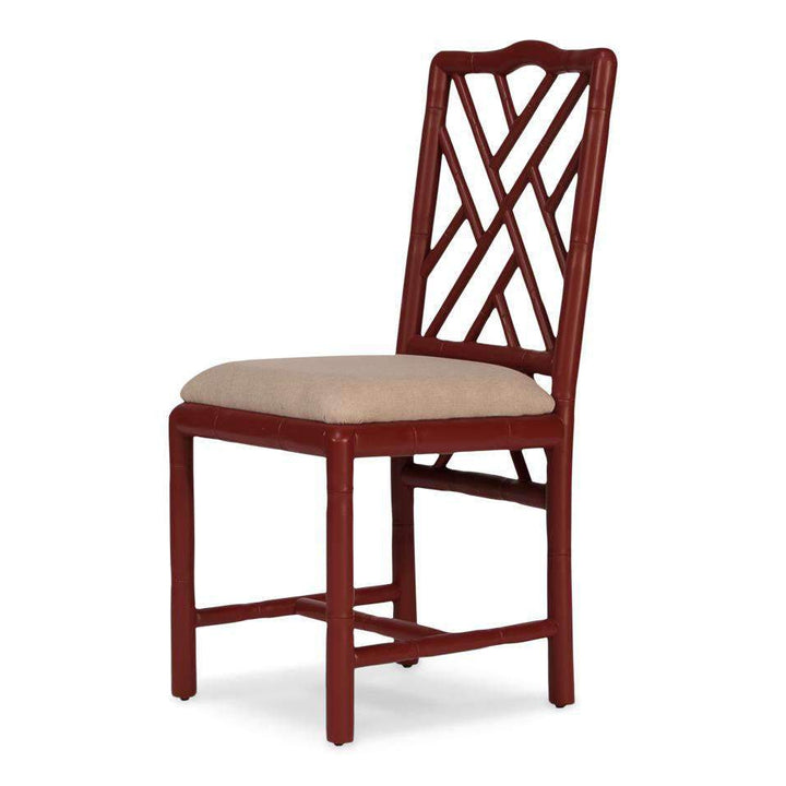 Brighton Bamboo Side Chair-SARREID-SARREID-29619-Dining ChairsRed-3-France and Son