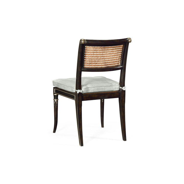 Linden Charcoal Wash Dining Side Chair-Jonathan Charles-JCHARLES-530121-SC-CHW-Dining Chairs-3-France and Son