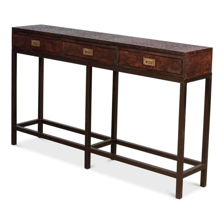 Campaign Embossed Console-SARREID-SARREID-29859-Console Tables-1-France and Son