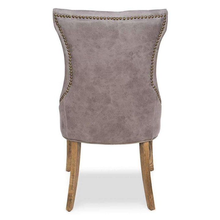 Sophie Side Chair Gray Leather-SARREID-SARREID-29970-Dining Chairs-5-France and Son
