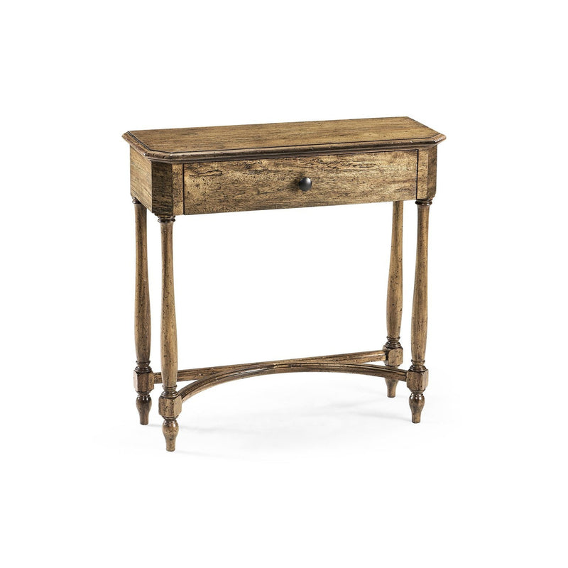 Small Console Table with Drawer-Jonathan Charles-JCHARLES-491017-DTM-Console TablesMedium Driftwood-1-France and Son