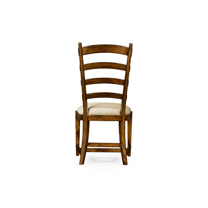 French Ladderback Style Carver Side Chair-Jonathan Charles-JCHARLES-494774-SC-WAL-F400-Dining ChairsF400-3-France and Son