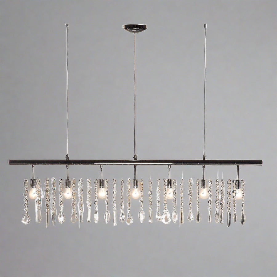 The Glamorous Linear Crystal Suspension Light-France & Son-LS30181-Chandeliers-1-France and Son