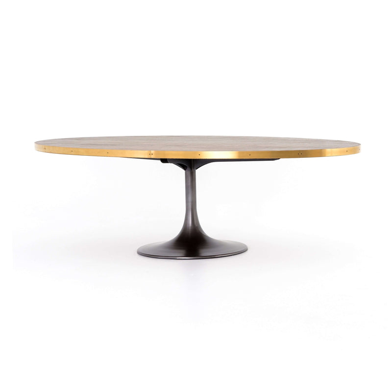 EVANS 98" OVAL DINING TABLE