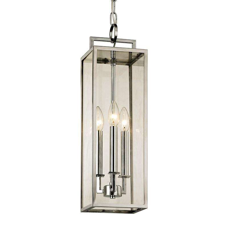 Beckham 3Lt Hanger-Troy Lighting-TROY-F6537-Wall LightingStainless Steel With Glass Shade-2-France and Son