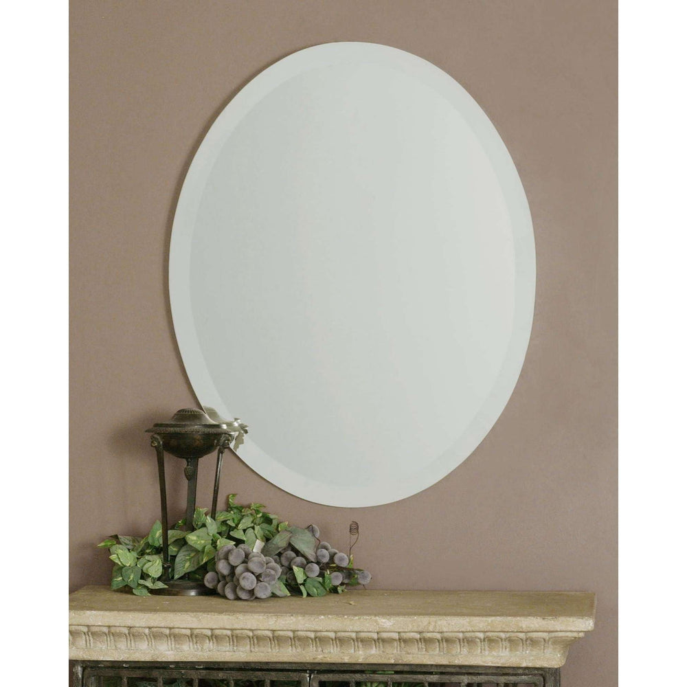 Frameless Vanity Oval Mirror-Uttermost-UTTM-19580 B-Mirrors-2-France and Son