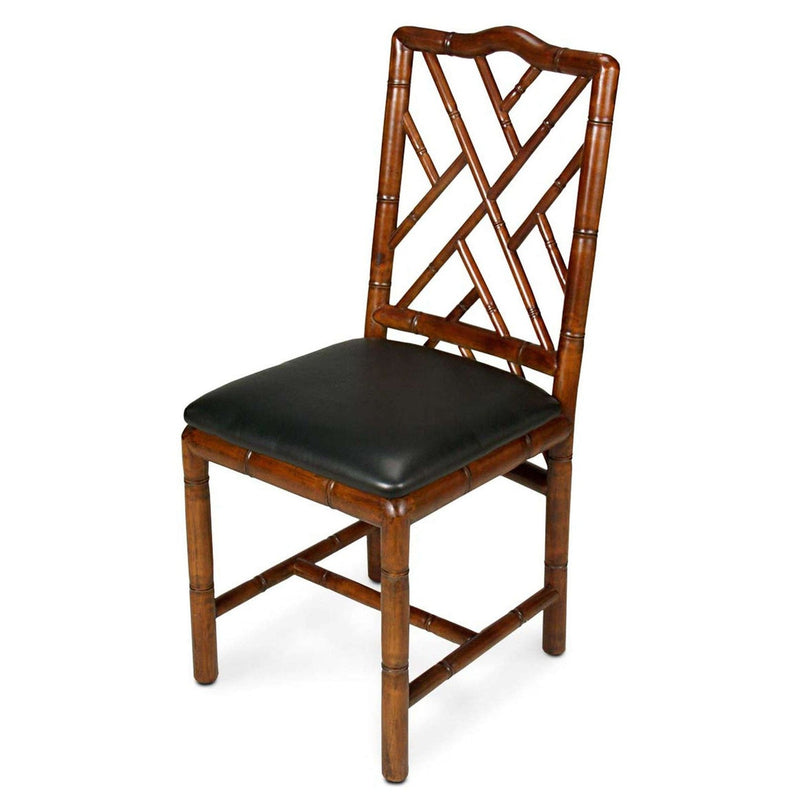Brighton Bamboo Side Chair-SARREID-SARREID-17903-Dining ChairsBrown-4-France and Son