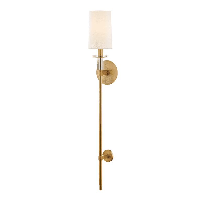 Amherst 1 Light Wall Sconce Aged Brass-Hudson Valley-HVL-8536-AGB-Wall Lighting-1-France and Son
