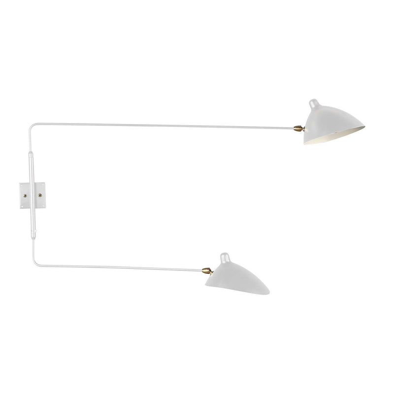 MSC-R2 Rotating Wall Sconce - White-France & Son-LBW031WHTD-Wall Lighting-1-France and Son