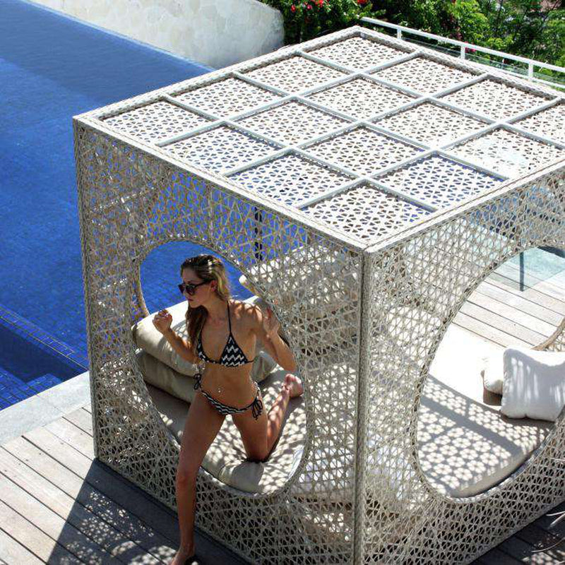 Cube Daybed by Skyline-Skyline Design-SKYLINE-23280-Set-Outdoor Daybeds-2-France and Son