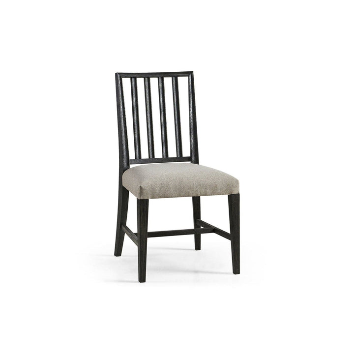 Umbra Swedish Side Chair-Jonathan Charles-JCHARLES-003-2-120-EBO-Dining ChairsEbonized Black-5-France and Son