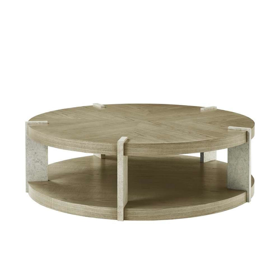 Catalina Round Cocktai Table-Theodore Alexander-THEO-TA51062.C306-Coffee Tables-1-France and Son