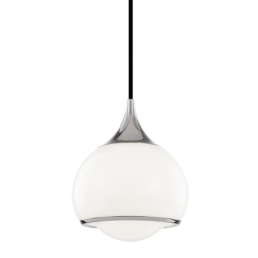 Reese 1 Light Pendant-Mitzi-HVL-H281701S-PN-PendantsPolished Nickel-Small-9-France and Son