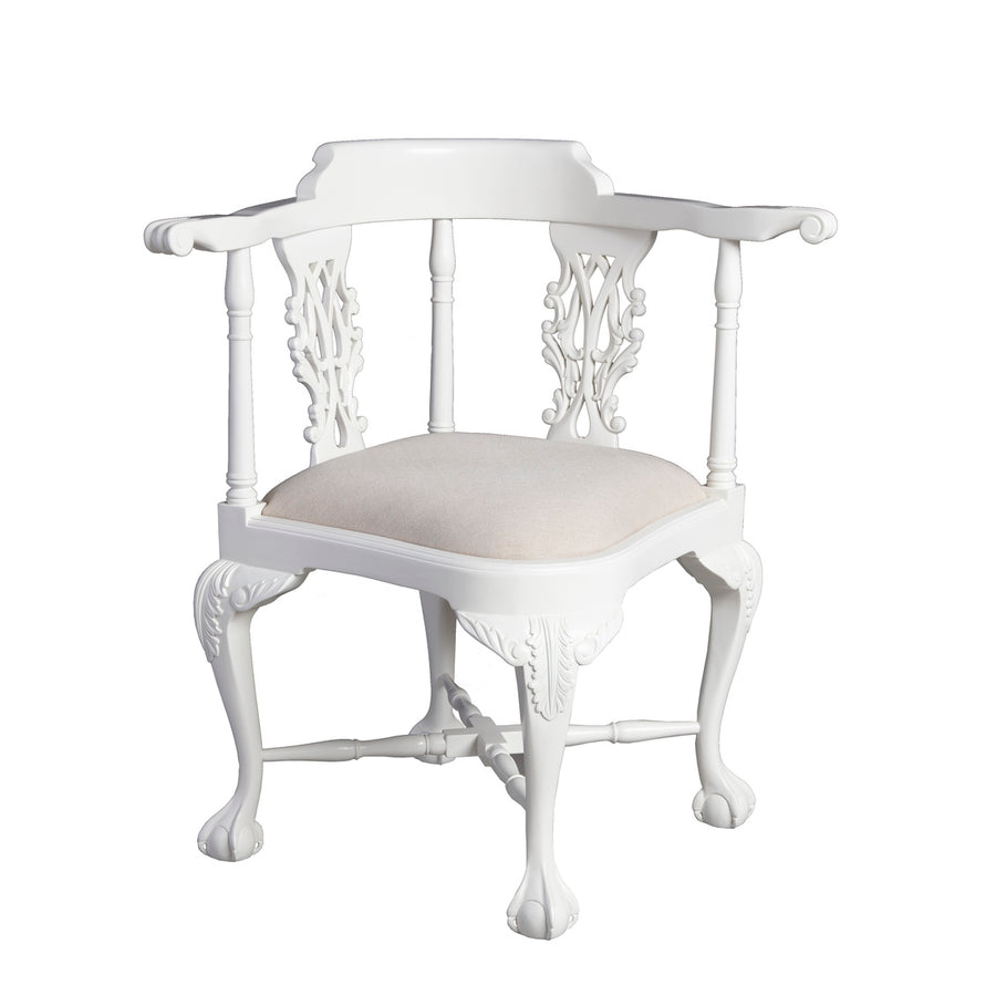Chippendale Corner Chair-Alden Parkes-ALDEN-CH-CRNR-G-Dining ChairsGlacial-3-France and Son