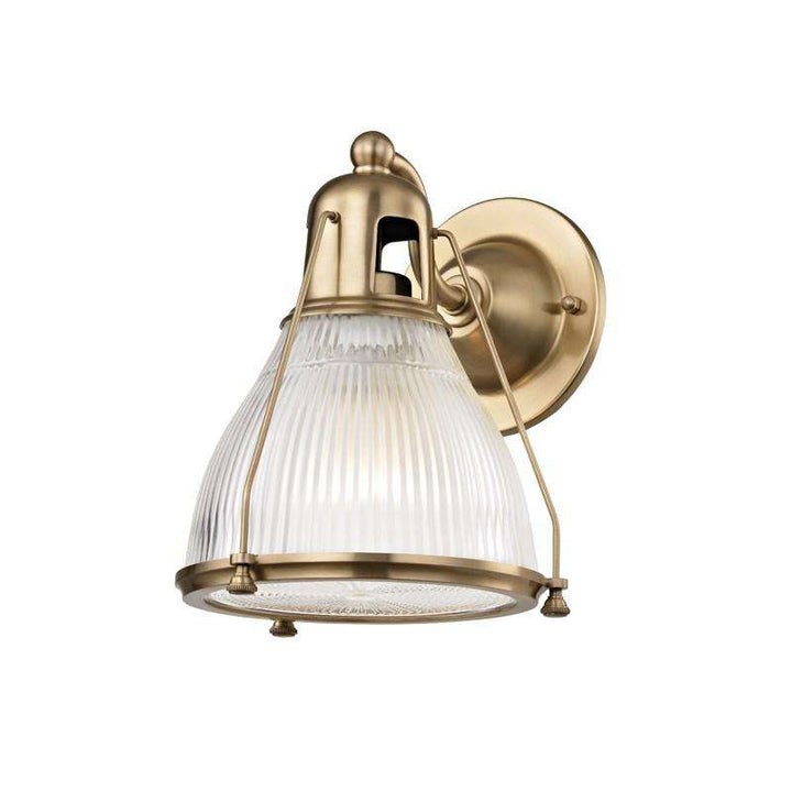 Haverhill 1 Light Wall Sconce-Hudson Valley-HVL-7301-AGB-Wall LightingAged Brass-1-France and Son