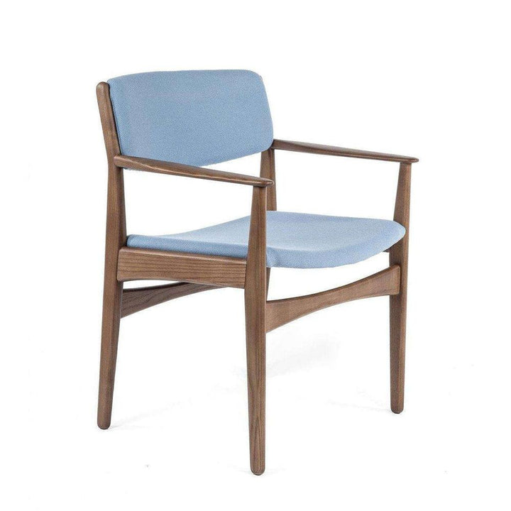 Mid-Century Modern Josef Dining Arm Chair - Blue