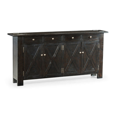 Casual Narrow Sideboard-Jonathan Charles-JCHARLES-491124-CFW-Sideboards & CredenzasCountry Walnut-7-France and Son