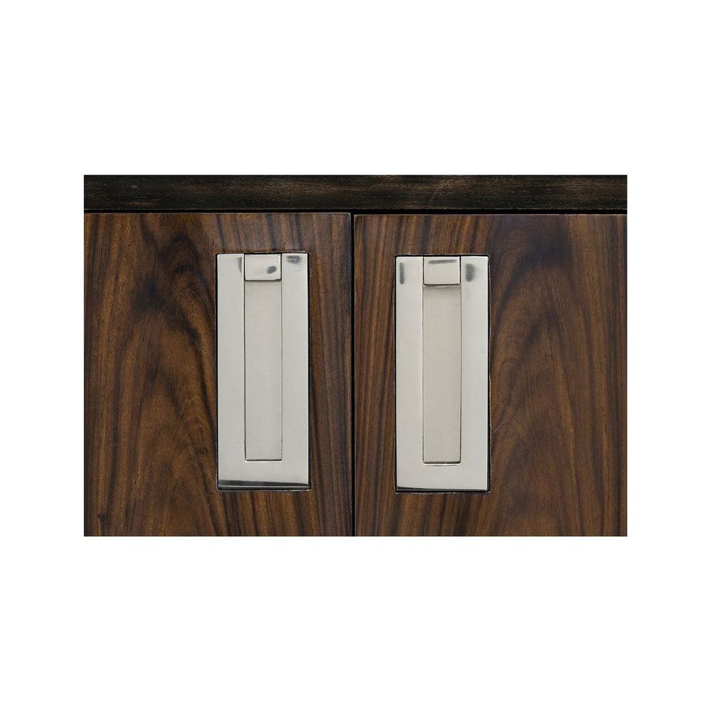 Campaign Style Dark Santos Rosewood Bedside Cabinet-Jonathan Charles-JCHARLES-500238-SAD-Nightstands-3-France and Son