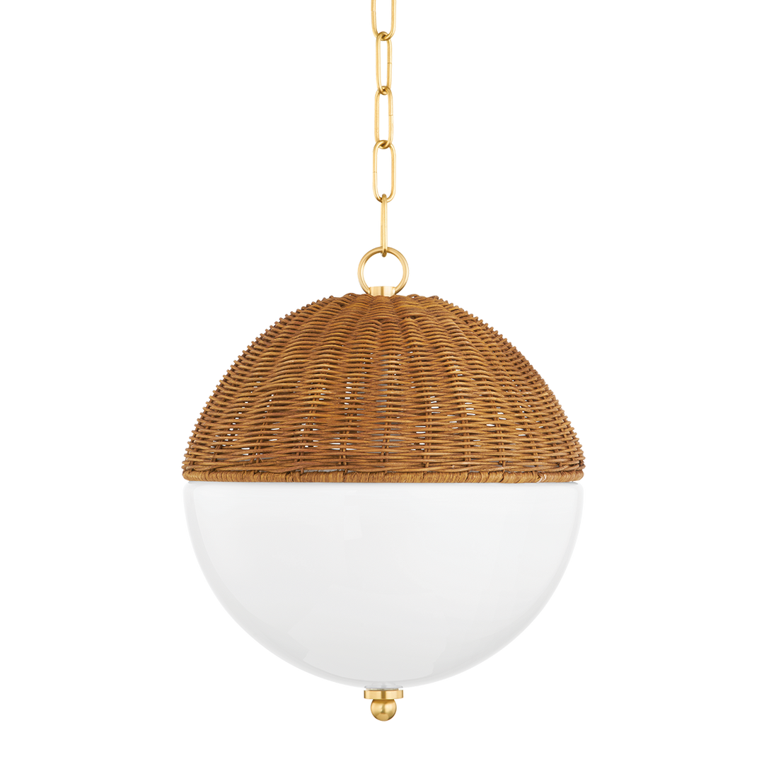 Summer 1 Light Pendant-Mitzi-HVL-H603701S-AGB-PendantsSmall-2-France and Son