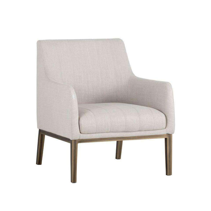 Wolfe Lounge Chair - Rustic Bronze-Sunpan-SUNPAN-102771-Lounge ChairsBeige Linen-1-France and Son